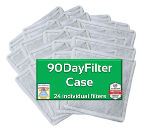 90DayFilter 1 Case of 24 Green Standard Sizes