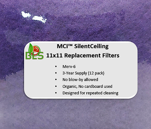 Replacement Filters: MCI™ SilentCeiling 11x11 (12pk)